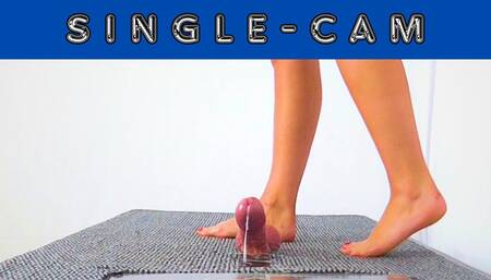 Gag And Cum Under My Dirty Bare Feet - Slave Cam - AmbersCBT - 70SLC