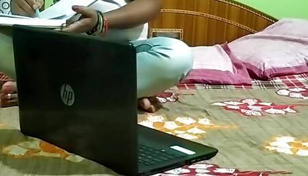 College Professor Satish Fucked Married IT Student on Jeans at her Home- Hindi Loud Moaning