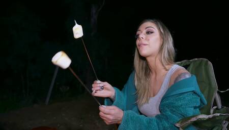 The camping trip leads to point of view blowjob action