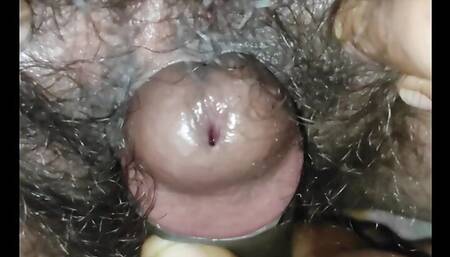 Desi village aunty close up sex in lover midnight enjoying