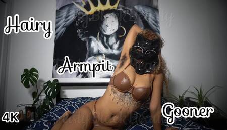 Hairy Armpit Gooner Encouragement - Hairy Ebony Goddess 4K