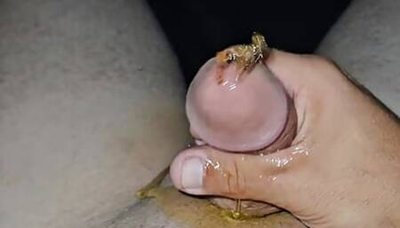 Squirting everything.