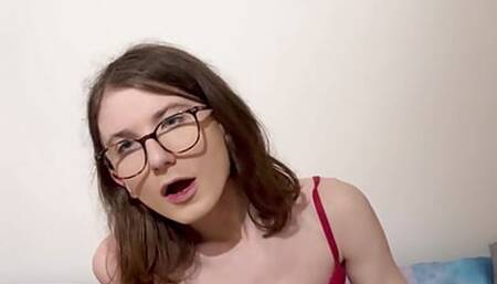 Naughty teen trans girl sends her boyfriend a naughty little video