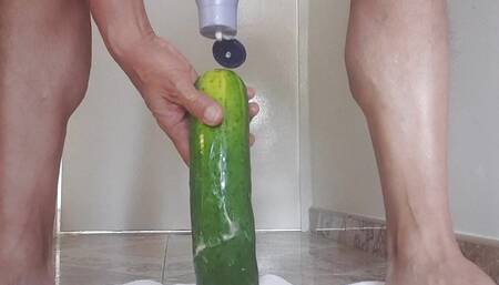 My favorite vegetable, a big wet cucumber
