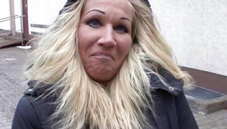 German mother persuaded from the street to have sex for money