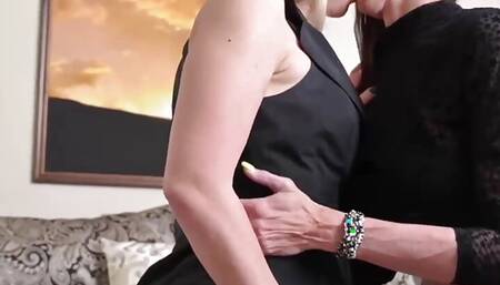 Lusty MILFs Sofie Marie and Kyla Gets 3way Interracial Fuck