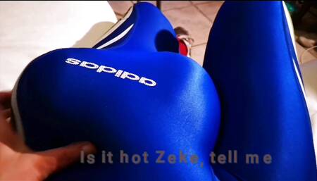 Big Oversized Bulge in Spandex Gear