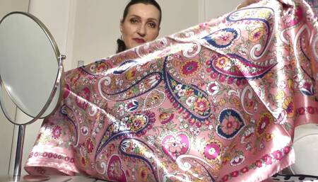 5 New Satin Headscarves