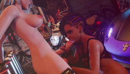 Overwatch Porn Ladyboy Fucks Cute Girlfriend