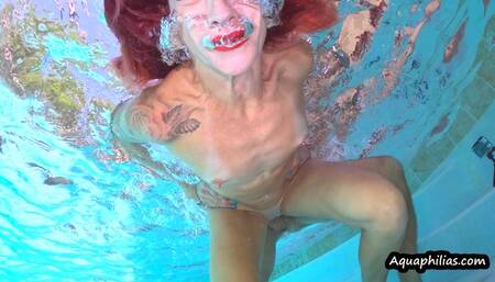 Aquaphilias- Mya Pleasure and Kuna- She sucks and fucks the handyman in the water