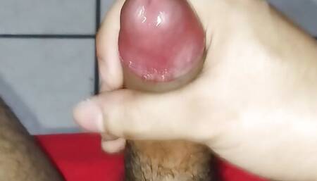 Huge Cum Load After Jerking Off Uncut Cock