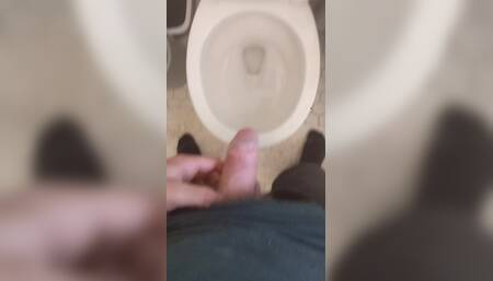 Boy with Uncut Dick Peeing.