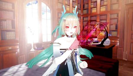 Aether Gazer Osiris Missionary Sex Hentai Mmd 3D Clear Blue Hair Color Edit Smixix