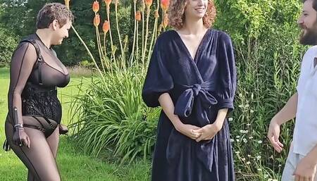 BDSM impact scene with Melody : flogging, whipping, biting, paddling (Featuring Pudibondage)