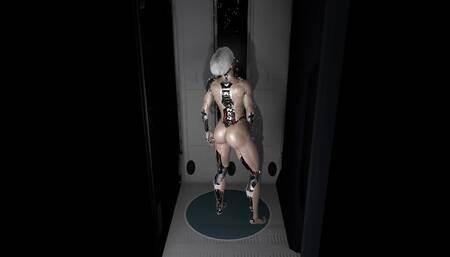 Watching a Cyberpunk Chick Take a Shower