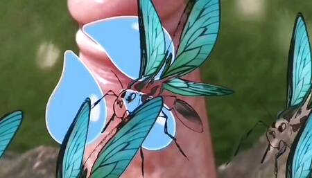 Dick attracts flying insects