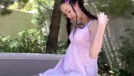 Tiny Tabby with Small tits Fingering Solo