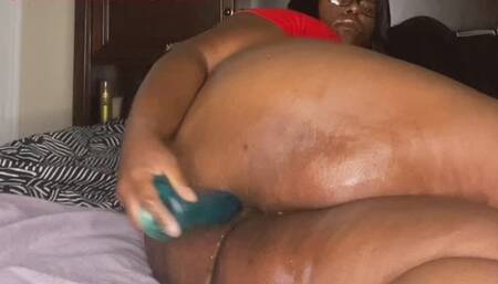 Ebony BBW Shaking Big Tits and Squirting
