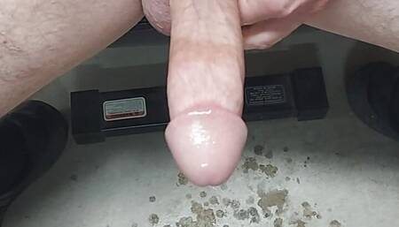 Grey panty squirt, jerk and cum, panty pissing