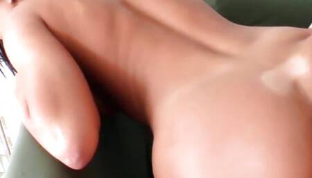 Analpenetrated slut in stockings teasing BF for cock