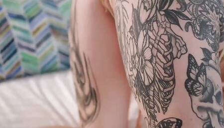 Tattooed Blonde Nichole Saphir POV Fucked Hardcore