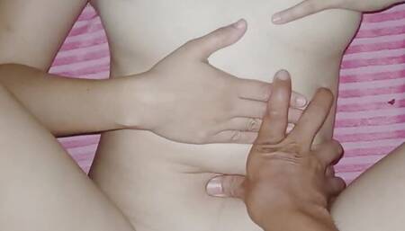 Sexy pinay shows her tight pussy after being creampief