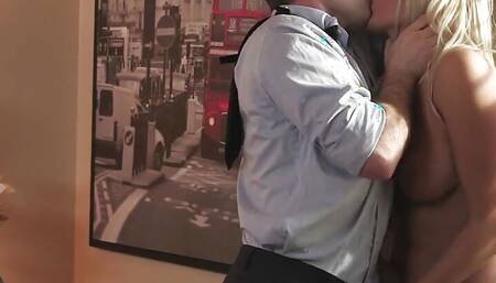 Babysitter Athena Palomino gets fucked hard