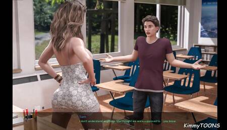 A Wife and step-mom - Slutty Teacher Throat fucked by 18yo