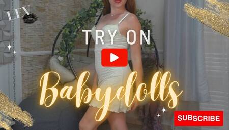 Dress Lingerie Try-On Haul Best 4k Mirror View Natural Petite Redhead LeverageURAssets