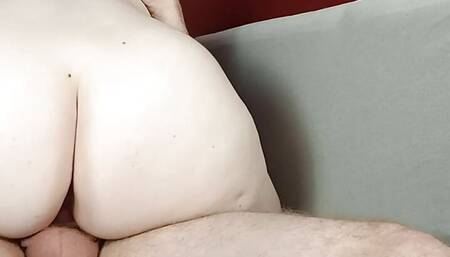 Sex on the sofa on a holiday day
