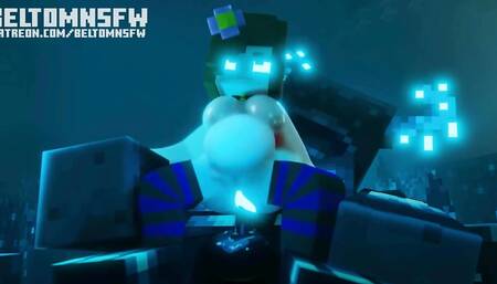 Hard Anal Fucking with Jenny and Warden Minecraft Animation