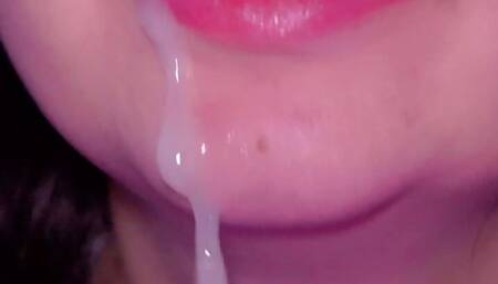 Closeup Sensual Blowjob Oral Creampie