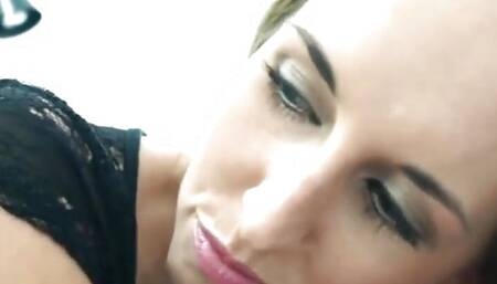 Hot Blonde Toying and Cum in Mouth in the Office