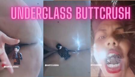 Giantess underglass buttcrush