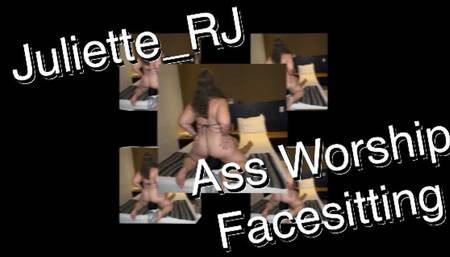 Juliette_RJ First Sexy Ass Worship Clip - FACE SITTING - ASS WORSHIP - ORAL SEX - BBW FEET - ASS LICKING - ASS SNIFFING - BBW ASS - THICK & CURVY - ORGASM - FEMDOM
