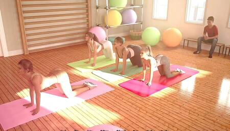 AWAM #42 Yoga session with super hot girls