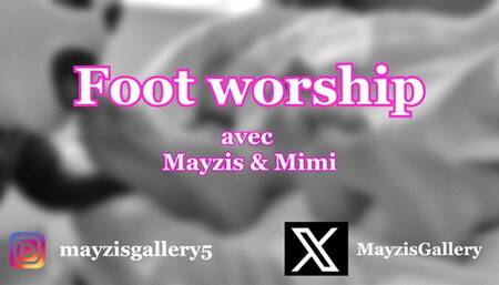 MAYZIS & MIMI - FOOT WORSHIP : "Tu pensais qu'on dormait ?"