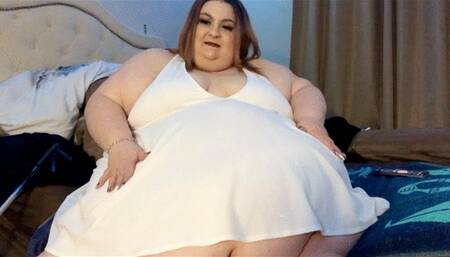 Massivelysweet White Dress Belly Tease