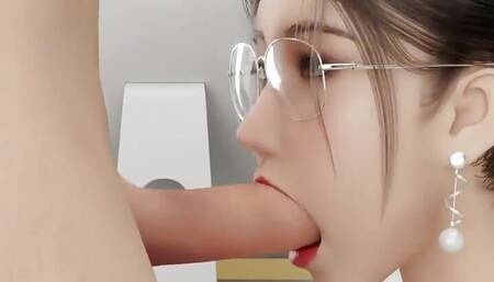 3D Sexy Asian Slut with Sexy Pantyhose Got Her Wet Pussy Fucked so Hard