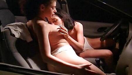 Two Stunning French Babes Share a Big Dick in an Anal Threesome