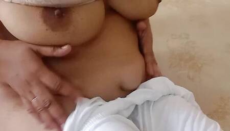 Lovely A Hot girl playing with her big breasts and pussy in room