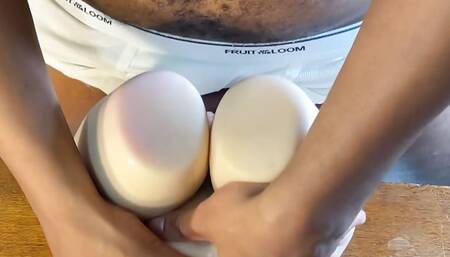 Jerking Out Moaning Cumshot In Underwear