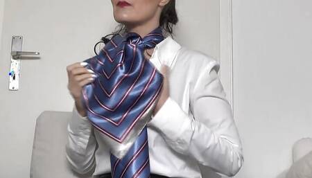 5 New Satin Neck Scarves