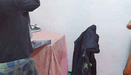 Getting hard when I change my cloths in front of helping guy
