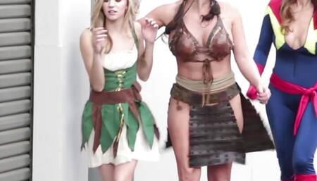 Another Three Superhero Gay Girls Who Enjoyed Kissing and Eating Each Others Pussies