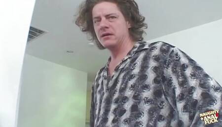 Watching the Busty Brunette Prepare for Her Anal Scene Made the Blonde Want to Join