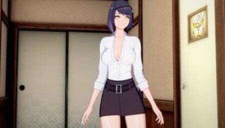 Sex session with Kujou Sara [Hentai 3D]