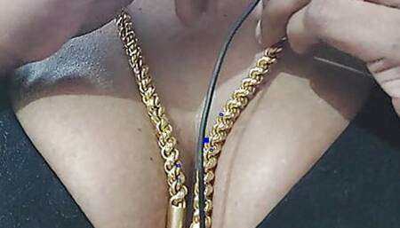 Chithi role play, tamil ponnu nude dirty talk show