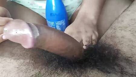 Mallu girl doing cock massage with oil, cock massage, girl doing massage in cock with lover, cock lover, cock massage