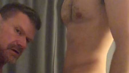 Sexy random sub daddy wanted my cock and he'd do anything to have it